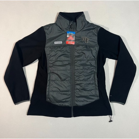 Wake Forest University Columbia Omni Heat Full Zip Jacket Women's Large - Picture 1 of 11